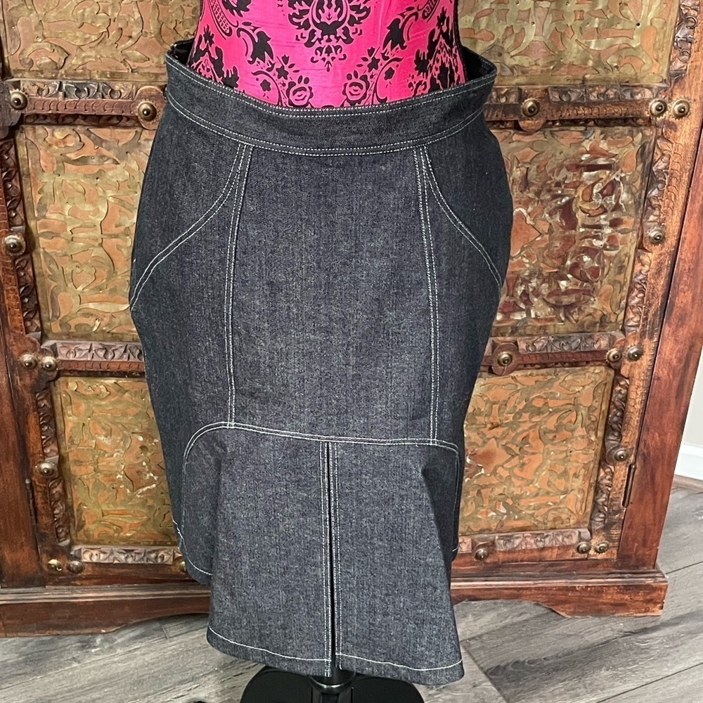 Zac Posen denim skirt 10